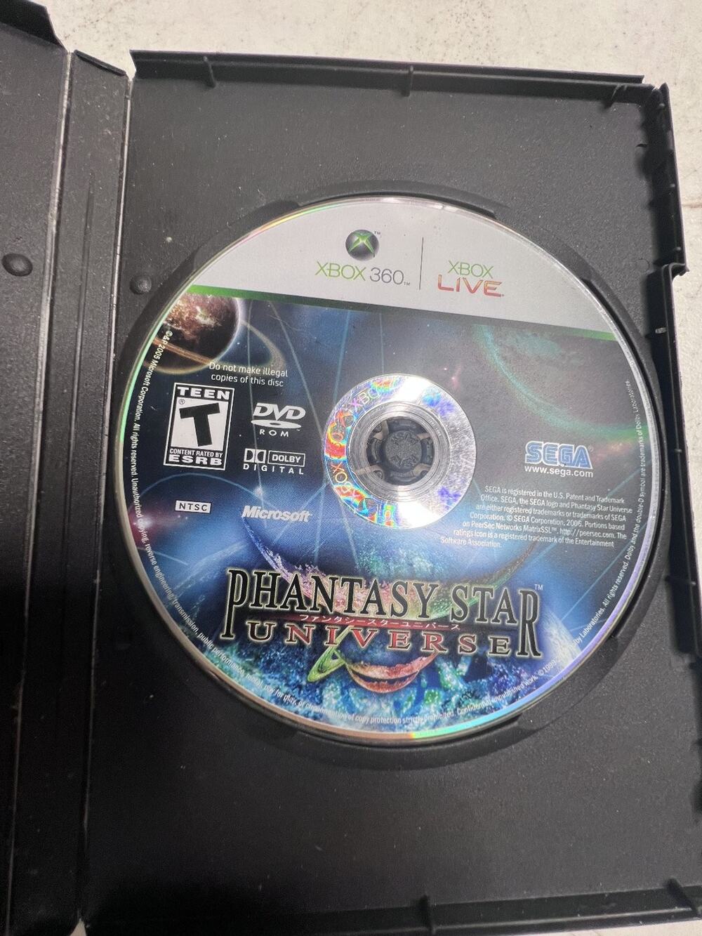 Phantasy Star Universe Xbox 360 Video Game RPG Online Multiplayer